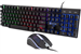 Клавиатура + мышь Оклик 400GMK клав:черный мышь:черный USB LED (1546779) 1546779
