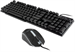 Клавиатура + мышь Оклик 400GMK клав:черный мышь:черный USB LED (1546779) 1546779