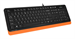 Клавиатура + мышь A4Tech Fstyler F1010 клав:черный/оранжевый мышь:черный/оранжевый USB Multimedia (F F1010 ORANGE