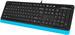 Клавиатура + мышь A4Tech Fstyler F1010 клав:черный/синий мышь:черный/синий USB Multimedia (F1010 BLU F1010 BLUE