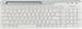 Клавиатура A4Tech FBK25 белый/серый USB беспроводная BT/Radio slim Multimedia (FBK25 WHITE) FBK25 WHITE