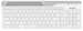 Клавиатура A4Tech FBK25 белый/серый USB беспроводная BT/Radio slim Multimedia (FBK25 WHITE) FBK25 WHITE