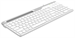 Клавиатура A4Tech FK25 белый/серый USB slim (FK25 WHITE) кабель 1.5м FK25 WHITE