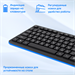 Клавиатура + мышь Оклик S255W клав:черный мышь:черный USB беспроводная Multimedia (1909361) 1909361