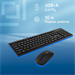 Клавиатура + мышь Оклик S255W клав:черный мышь:черный USB беспроводная Multimedia (1909361) 1909361