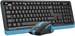 Клавиатура + мышь A4Tech Fstyler FG1035 клав:черный/синий мышь:черный/синий USB беспроводная Multime FG1035 NAVY BLUE