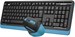 Клавиатура + мышь A4Tech Fstyler FG1035 клав:черный/синий мышь:черный/синий USB беспроводная Multime FG1035 NAVY BLUE