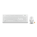 Клавиатура + мышь A4Tech Fstyler FG1010 клав:белый/серый мышь:белый/серый USB беспроводная Multimedi FG1010 WHITE