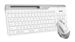 Клавиатура + мышь A4Tech Fstyler FB2535C клав:белый/серый мышь:белый/серый USB беспроводная Bluetoot FB2535C ICY WHITE