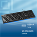 Клавиатура Оклик 125M черный USB Multimedia (1678108) 1678108