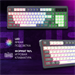 Клавиатура Оклик 731G серый/белый USB Multimedia for gamer LED кабель 1.5м 40977
