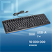 Клавиатура Оклик 180V2 черный USB (1185956) 1185956