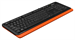 Клавиатура A4Tech FKS10 черный/оранжевый USB (подставка для запястий) (FKS10 ORANGE) кабель 1.5м FKS10 ORANGE