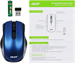 Мышь Acer OMR031 черный/синий оптическая 1600dpi беспров. USB 4but (ZL.MCEEE.008) ZL.MCEEE.008