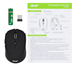 Мышь Acer OMR050 черный оптическая 1600dpi беспров. BT/Radio USB 6but (ZL.MCEEE.00B) ZL.MCEEE.00B