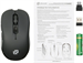 Мышь Оклик 610MWC черный оптическая 1600dpi беспров. USB/USB-C для ноутбука 6but (1158012) 1158012