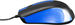 Мышь Оклик 225M черный/синий оптическая 1200dpi USB 3but (288233) 288233