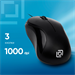 Мышь Оклик 115SR черный оптическая 1000dpi USB для ноутбука 3but (492888) 492888