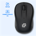 Мышь Оклик 665MW черный оптическая 1600dpi беспров. USB для ноутбука 3but (1025130) 1025130