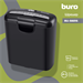Шредер Buro Home BU-S601S (секр.Р-1) ленты 6лист. 10лтр. пл.карты BU-S601S