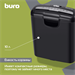 Шредер Buro Home BU-S601S (секр.Р-1) ленты 6лист. 10лтр. пл.карты BU-S601S