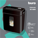 Шредер Buro Home BU-S630 черный (секр.P-4) фрагменты 6лист. 11лтр. скрепки скобы пл.карты BU-S630
