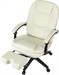 Кресло руководителя Бюрократ CH-868N-BF слоновая кость экокожа крестов. пластик подст.для ног CH-868N-BF/IVORY-PU