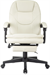 Кресло руководителя Бюрократ CH-868N-BF слоновая кость экокожа крестов. пластик подст.для ног CH-868N-BF/IVORY-PU