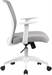 Кресло Cactus CS-WMC333-GY серый сиденье серый сетка/ткань низк.спин. крестов. пластик пластик белый CS-WMC333-GY