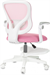 Кресло детское Бюрократ Burokids 3 розовый сетка/ткань крестов. пластик подст.для ног пластик белый BUROKIDS 3 PINK