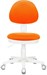 Кресло детское Бюрократ KD-3 оранжевый TW-96-1 крестов. пластик белый KD-3/WH/TW-96-1