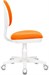 Кресло детское Бюрократ KD-3 оранжевый TW-96-1 крестов. пластик белый KD-3/WH/TW-96-1