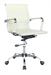 Кресло руководителя Бюрократ CH-883-LOW слоновая кость экокожа низк.спин. крестов. металл хром CH-883-LOW/IVORY