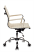 Кресло руководителя Бюрократ CH-883-LOW слоновая кость экокожа низк.спин. крестов. металл хром CH-883-LOW/IVORY