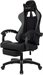 Кресло игровое Zombie Shadow черный/серый с подголов. крестов. пластик подст.для ног пластик черный ZOMBIE SHADOW G