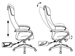 Кресло эргономичное Бюрократ CH-607 светло-серый TW-02 сиденье черный сетка/ткань с подголов. кресто CH-607/LGREY